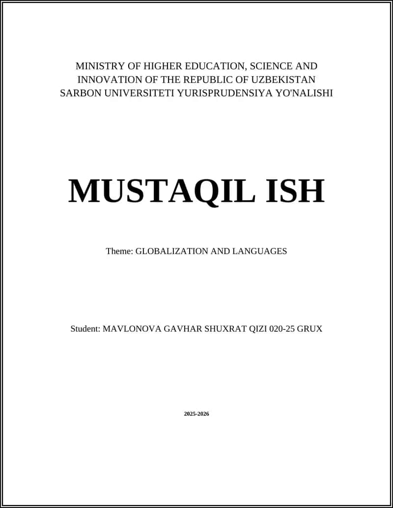 English as a Global Lingua Franca 1