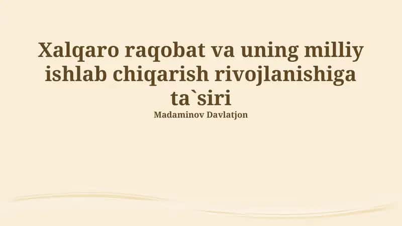 Loyihalarni moliyalashtirish manbalari 1
