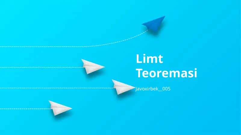 Limt Teoremasi 1
