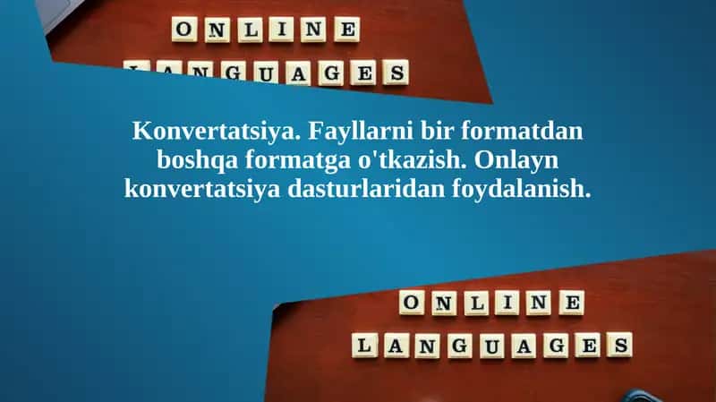 Onlayn konvertatsiya dasturlari 1