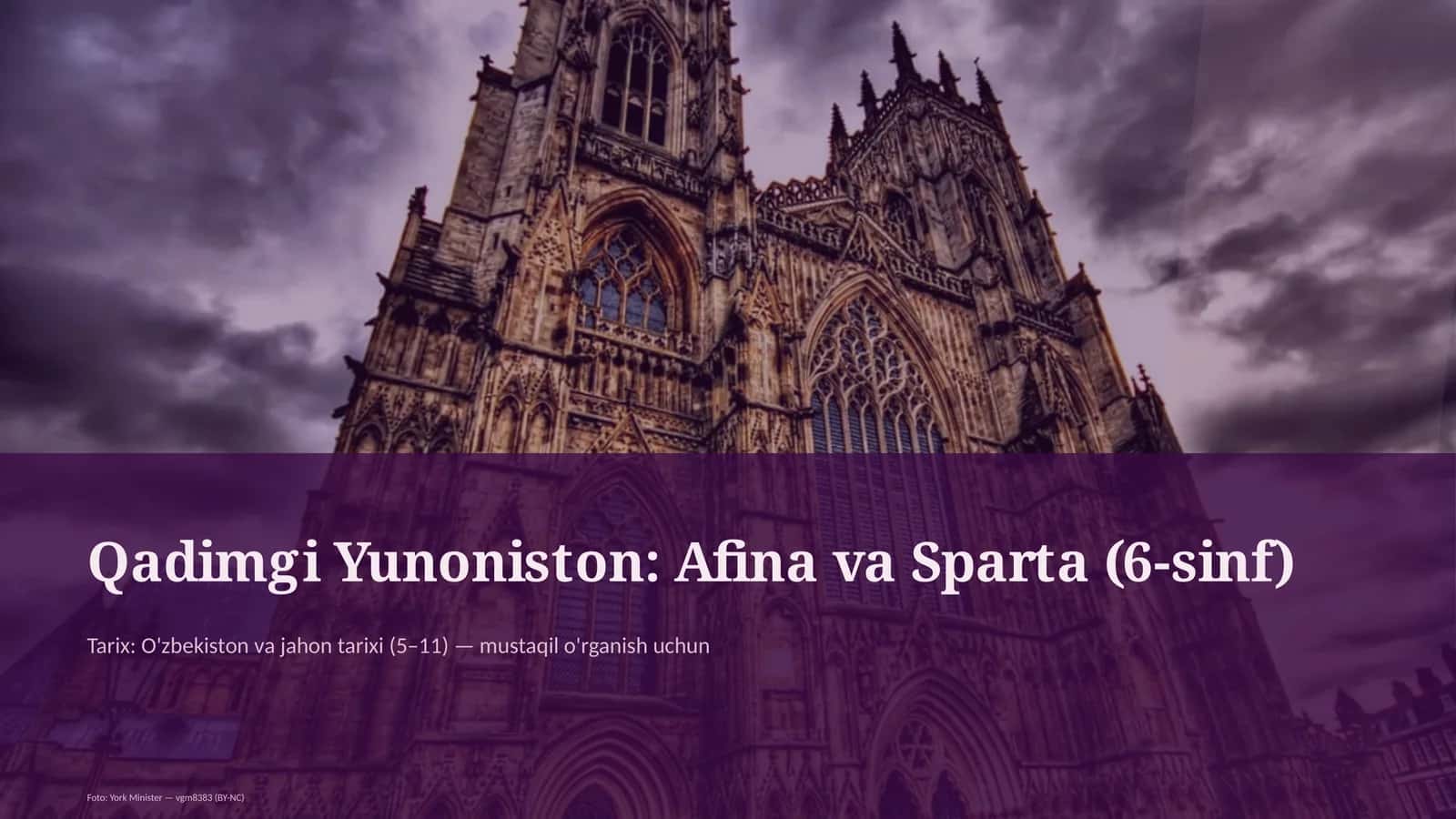 Afina va Sparta (6-sinf) 1