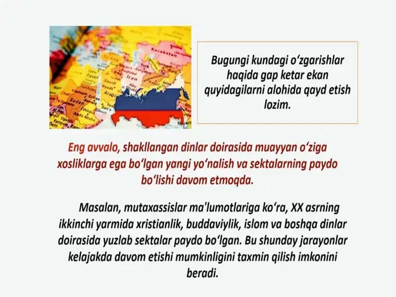 Zamonaviy diniy harakatlar va sektalar 1