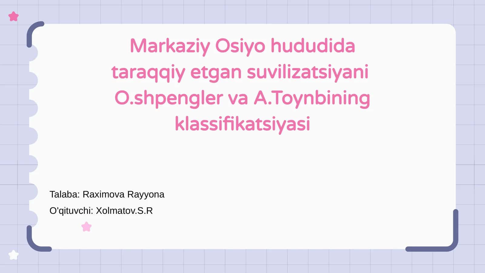 Suv civilizatsiyasi yuragi 1