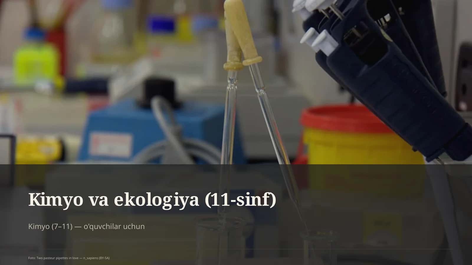 Kimyo va ekologiya (11-sinf) 1