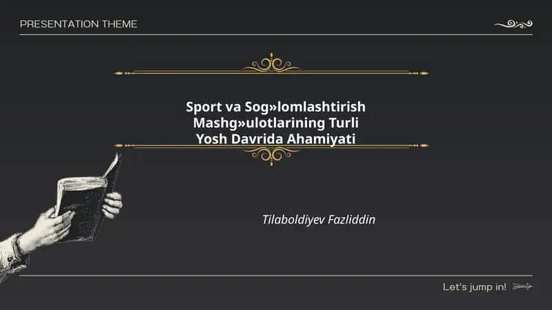 Sport va Sog»lomlashtirish 1