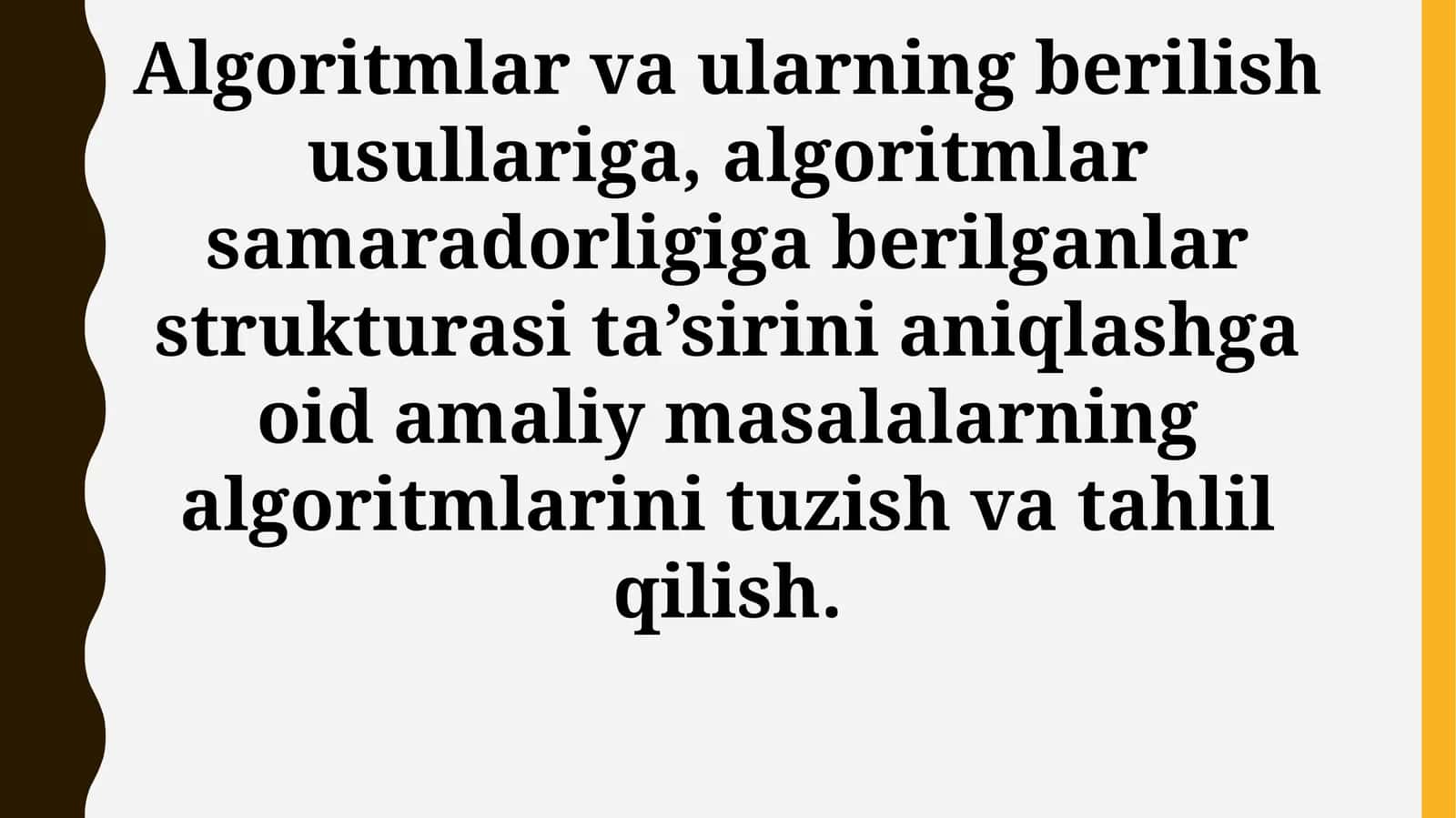 Algoritmlar va ularning berilish usullari 1