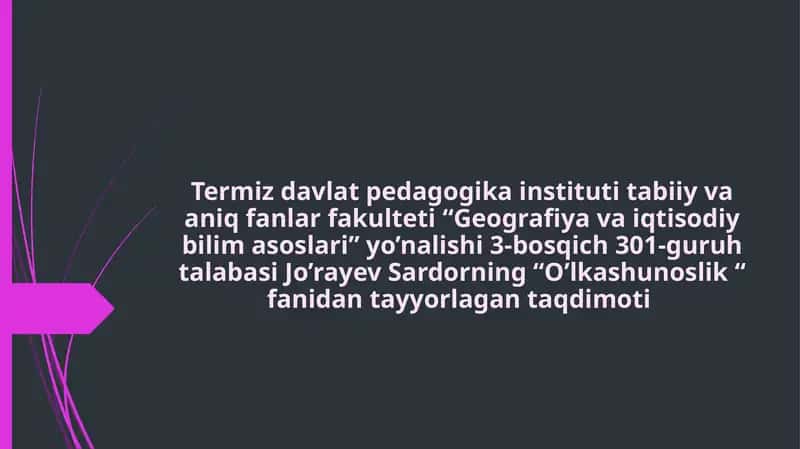 Geografiya va iqtisodiy bilim asoslari 1