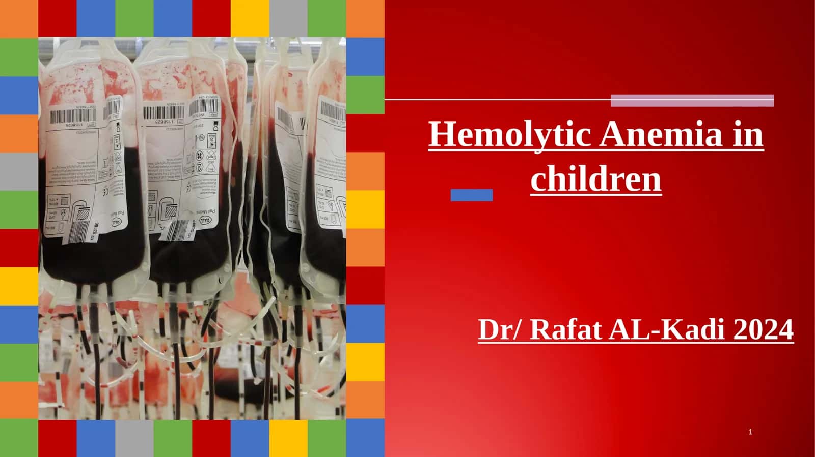 Hemolytic Anemia in Children 1