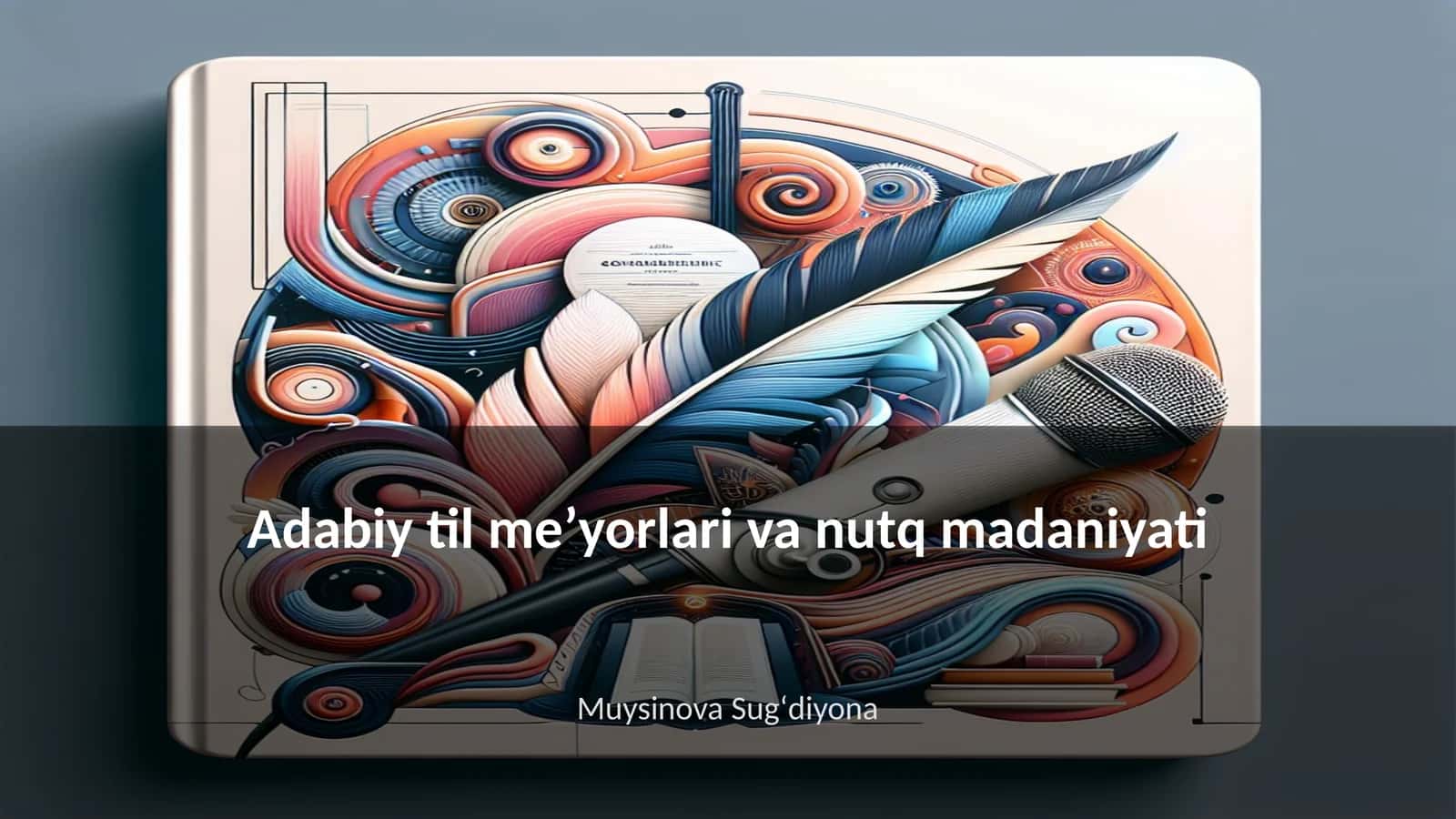 Adabiy til meʼyorlari va nutq madaniyati 1