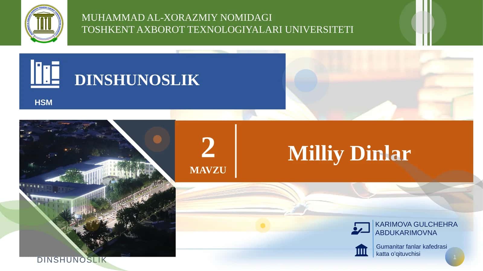 Yahudiylik ta'limoti 1