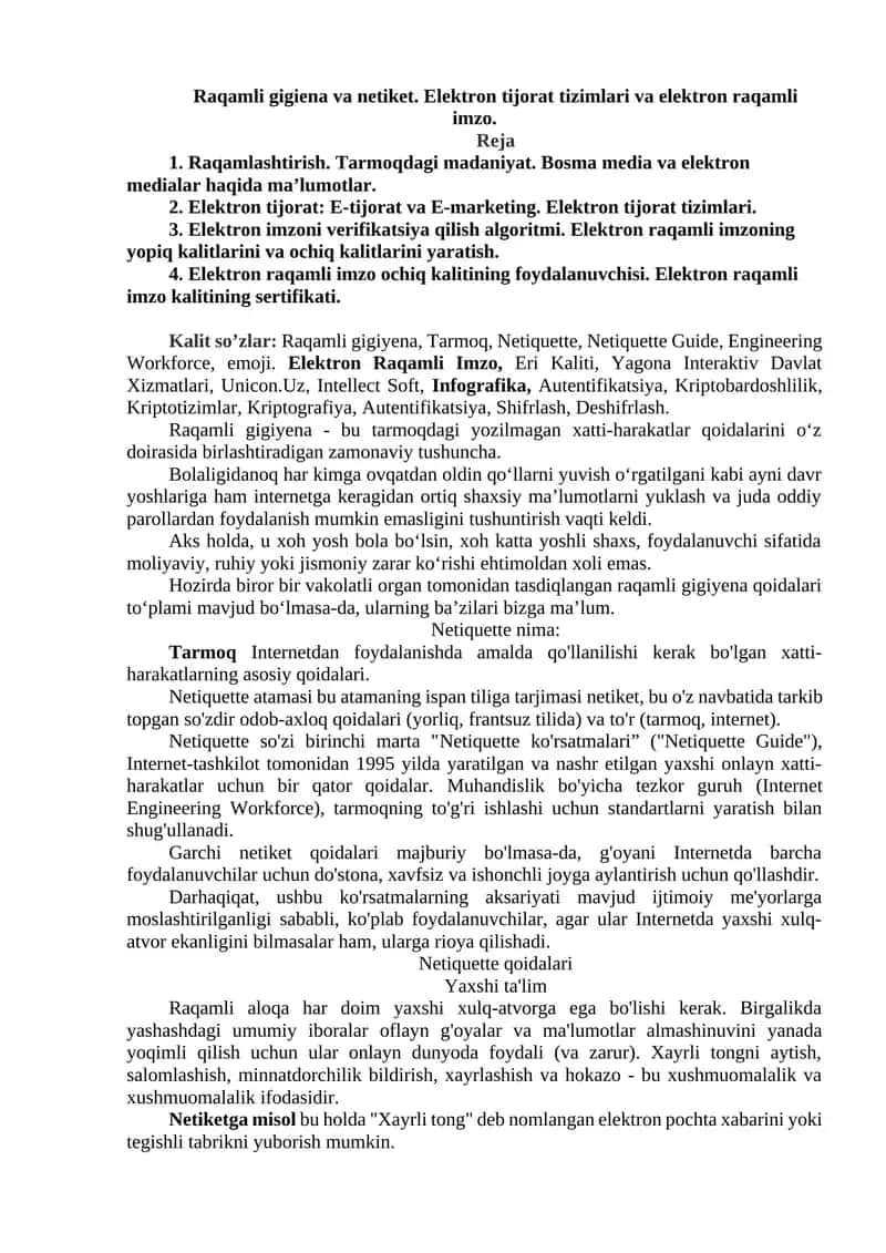 Raqamli gigiyena va netiket 1