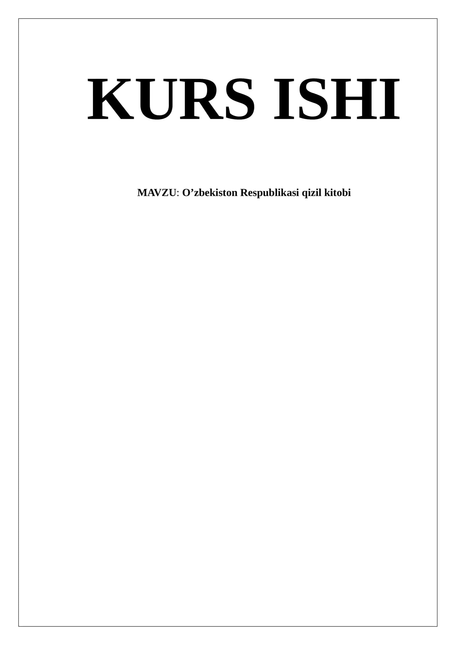 O’zbekiston Respublikasi qizil kitobi 1