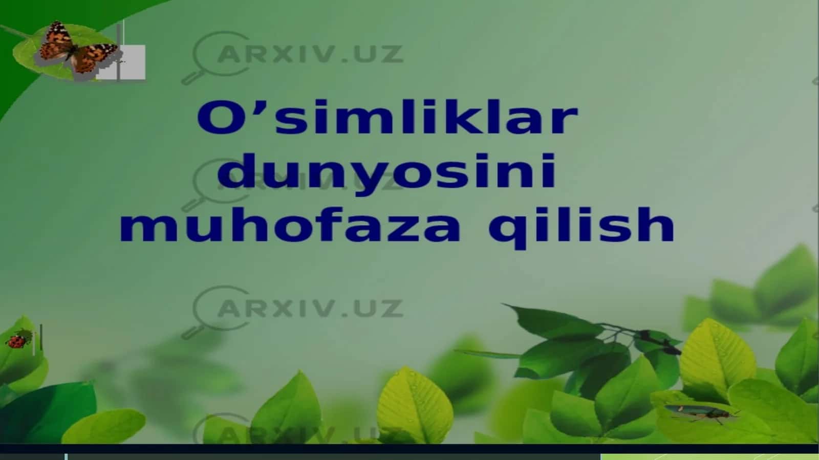 O'simlik 1