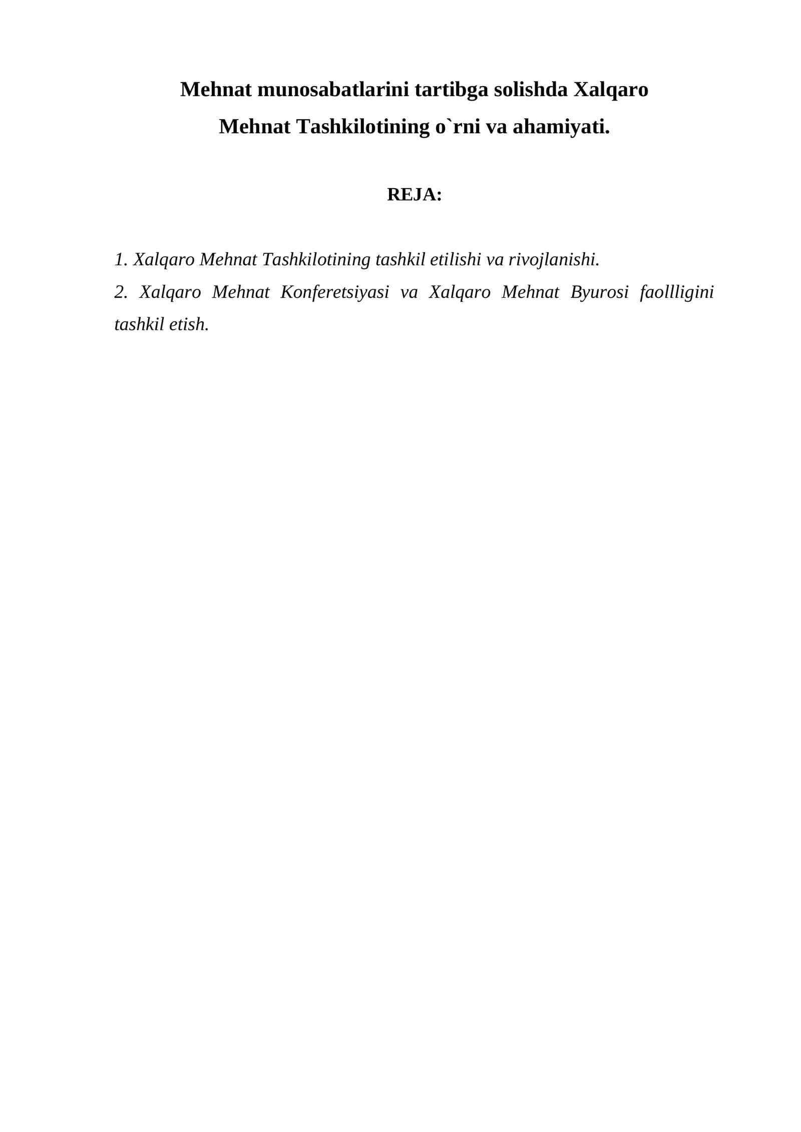 Xalqaro Mehnat Tashkiloti 1