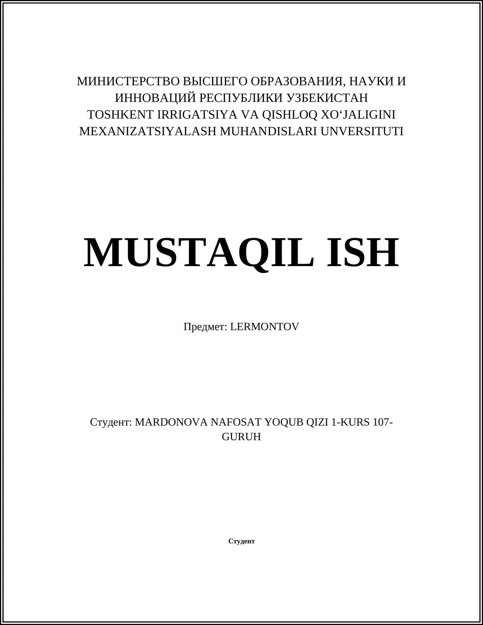 LERMONTOV 1