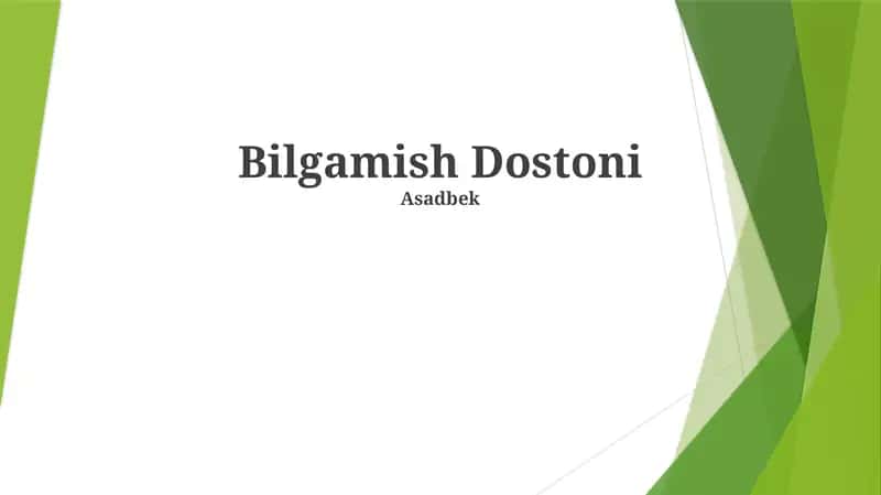 Bilgamish Dostoni 1