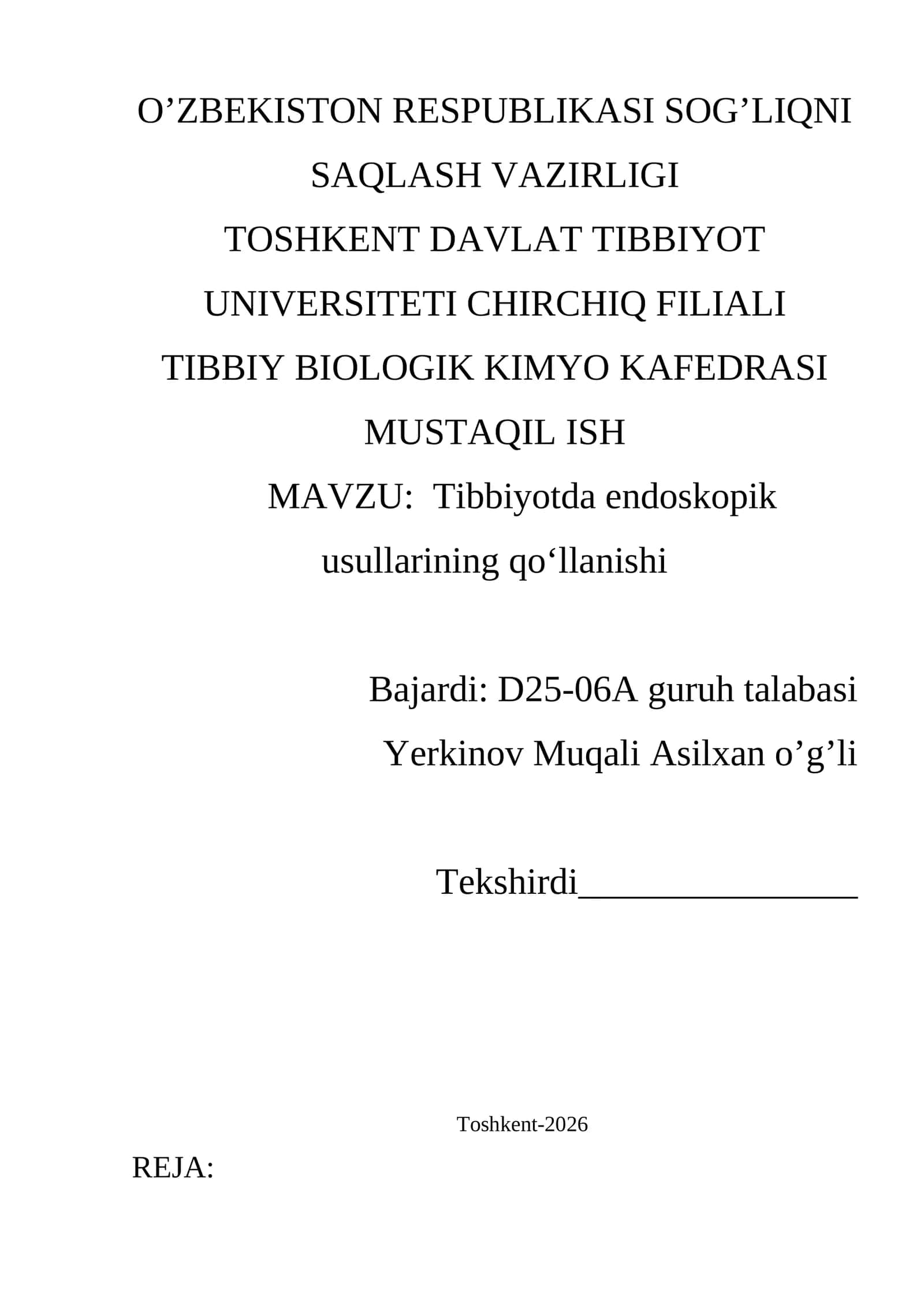 Tibbiyotda endoskopik usullarining qo'llanishi 1