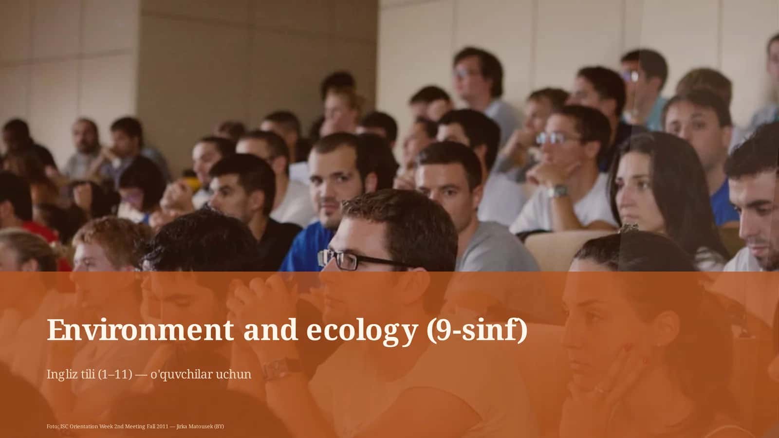 Environment and ecology (9-sinf) 1