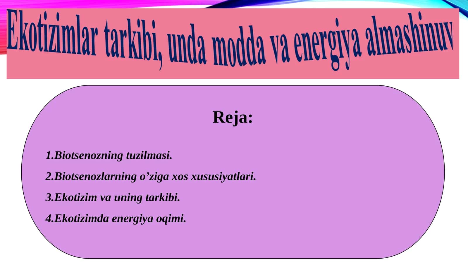 Biotsenozning tuzilmasi 1