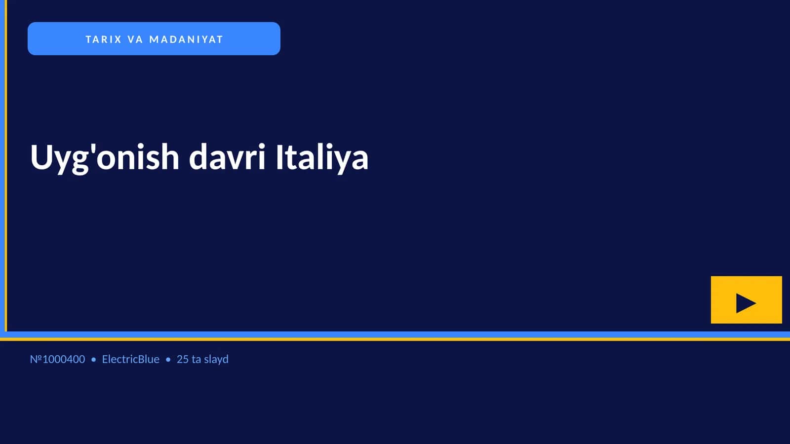 Uyg'onish davri Italiya 1