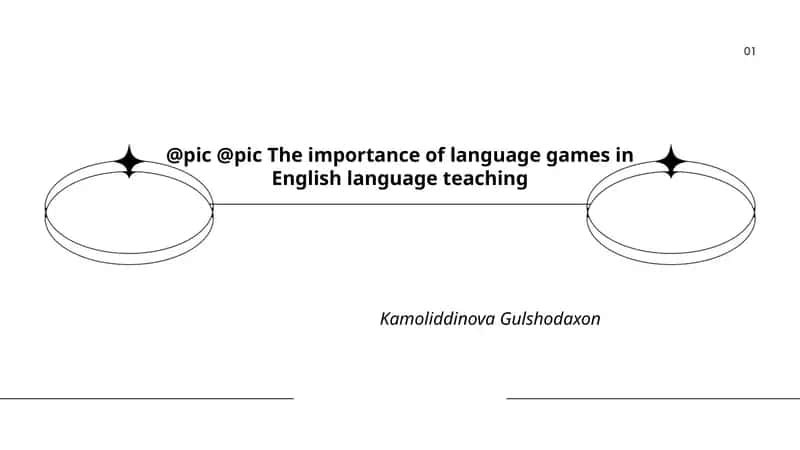 The importance of language games in English language teaching 1