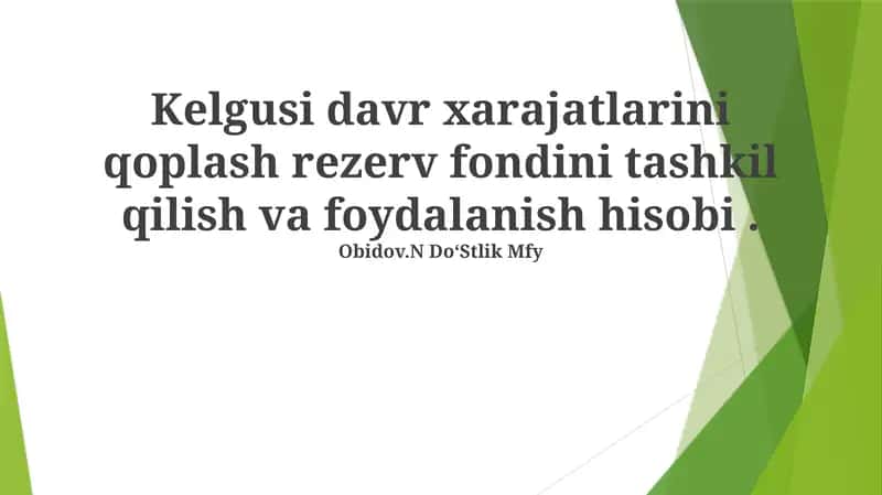 Zaxira Fondi 1