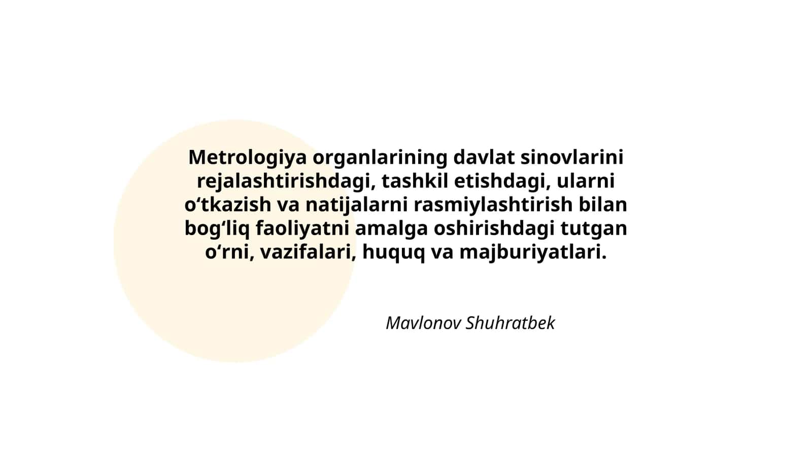 Metrologiya organlarining faoliyati 1