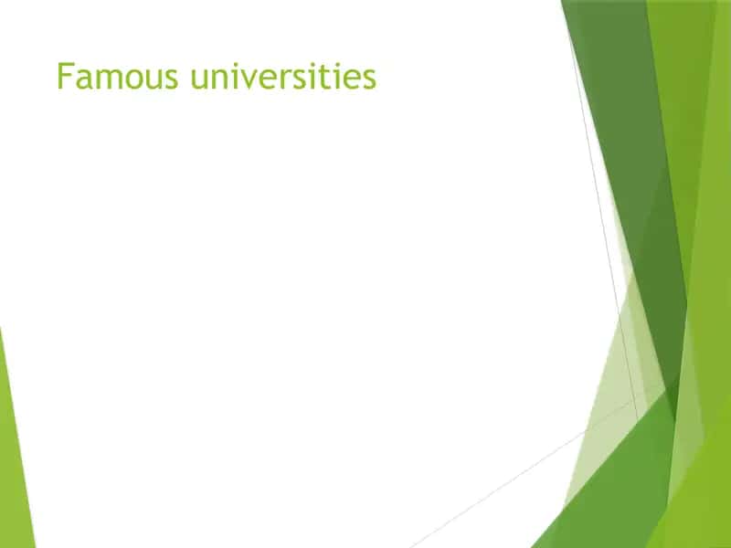 Famous Universities in the World 1
