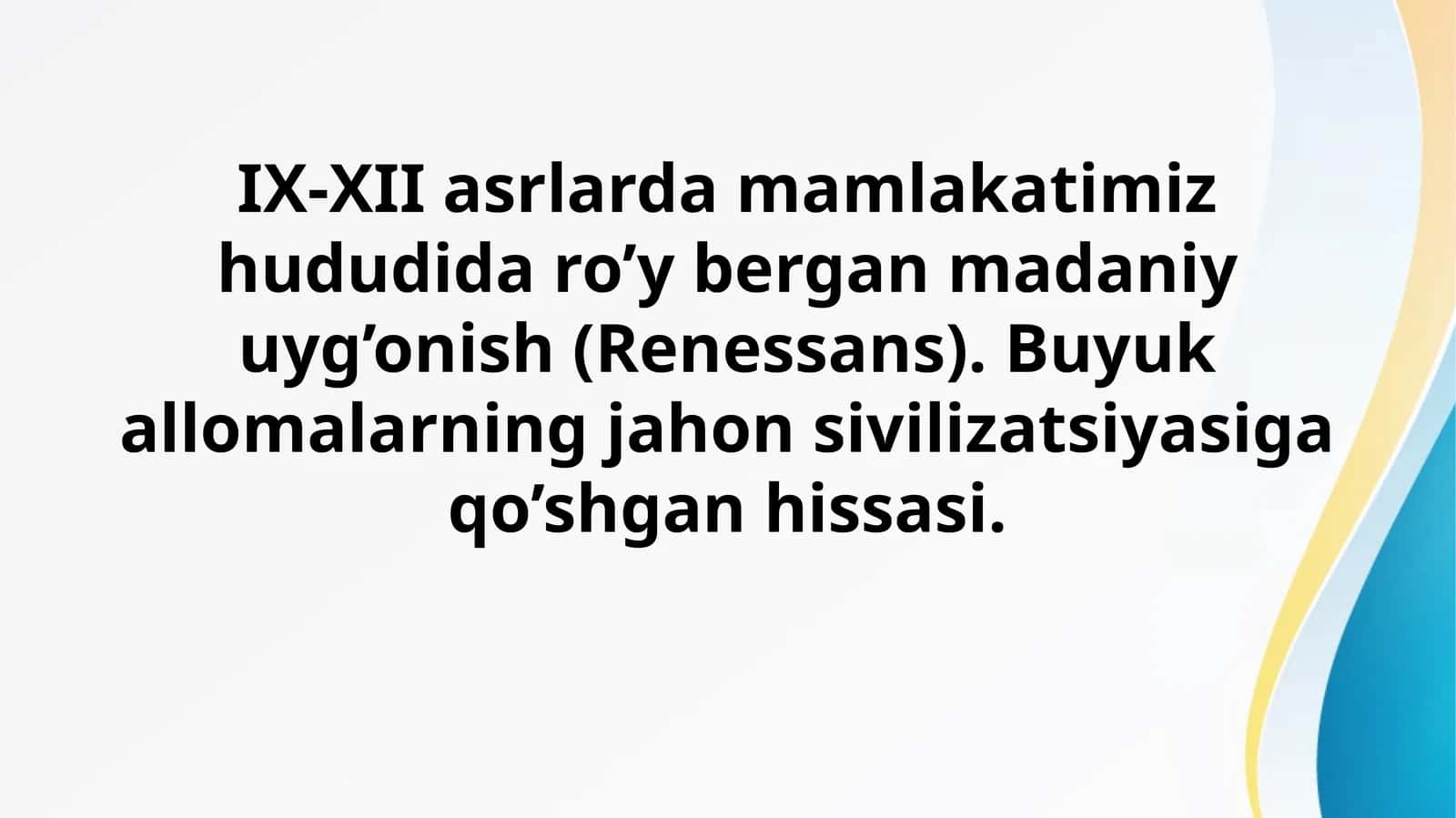 Sharq mo’jizasi 1