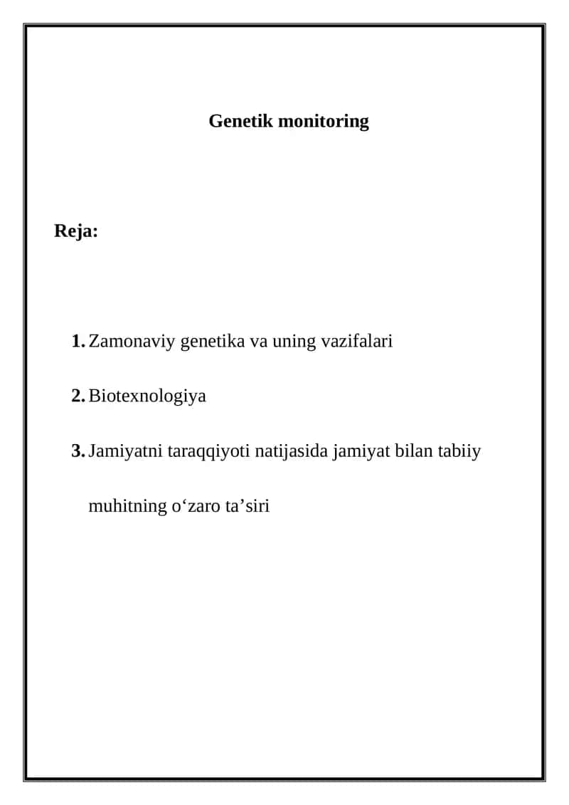 Genetika fani 1