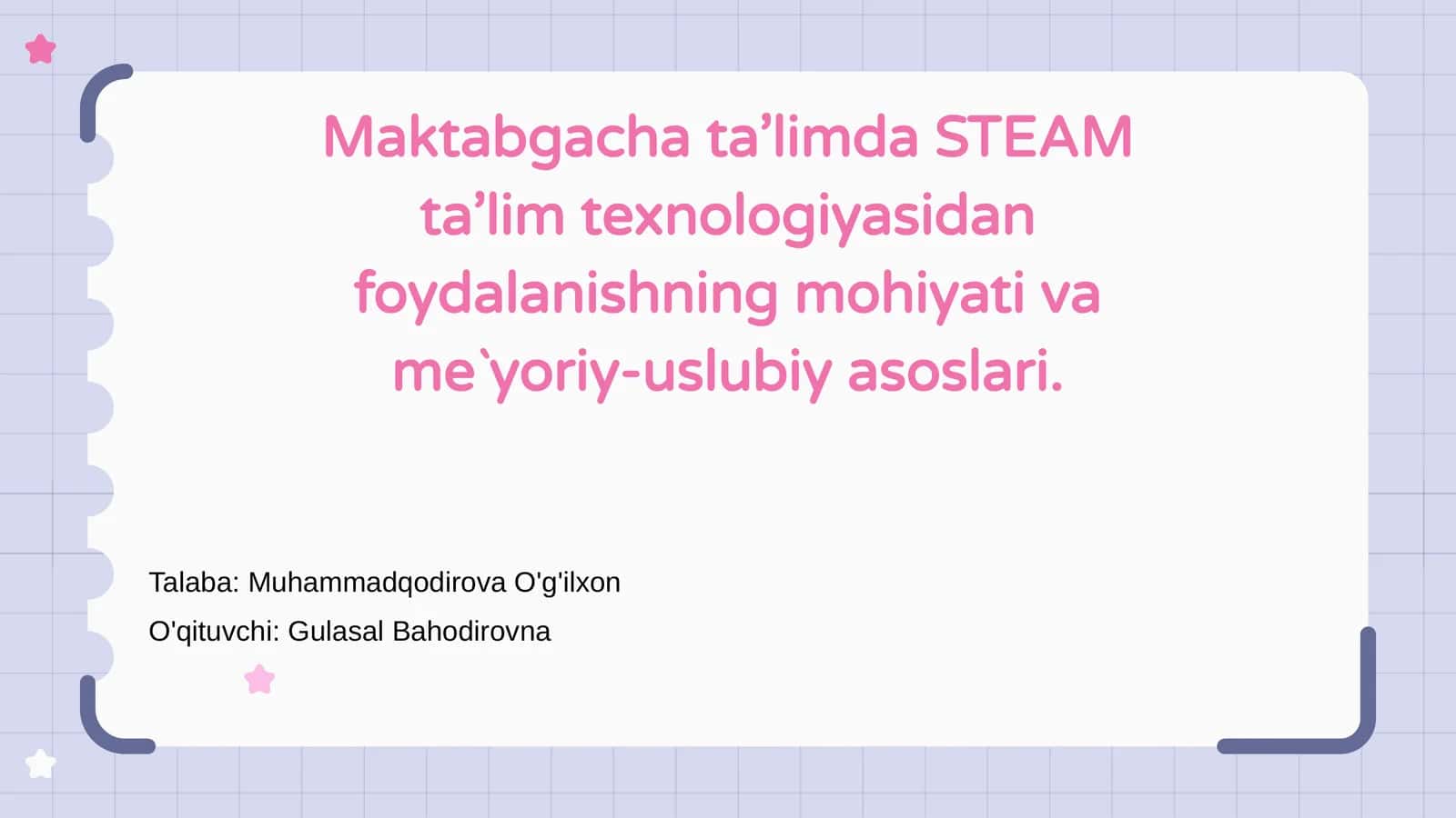 STEAM ta’lim texnologiyasi 1