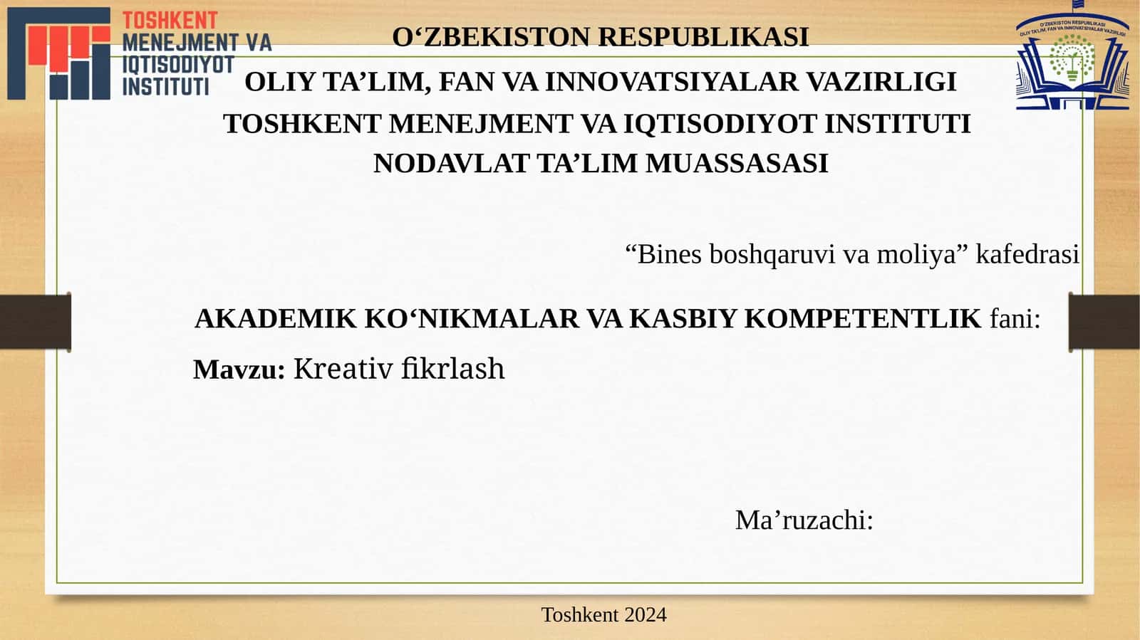 Kreativ fikrlash 1