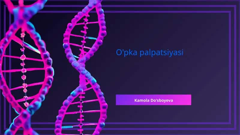 O'pka palpatsiyasi 1