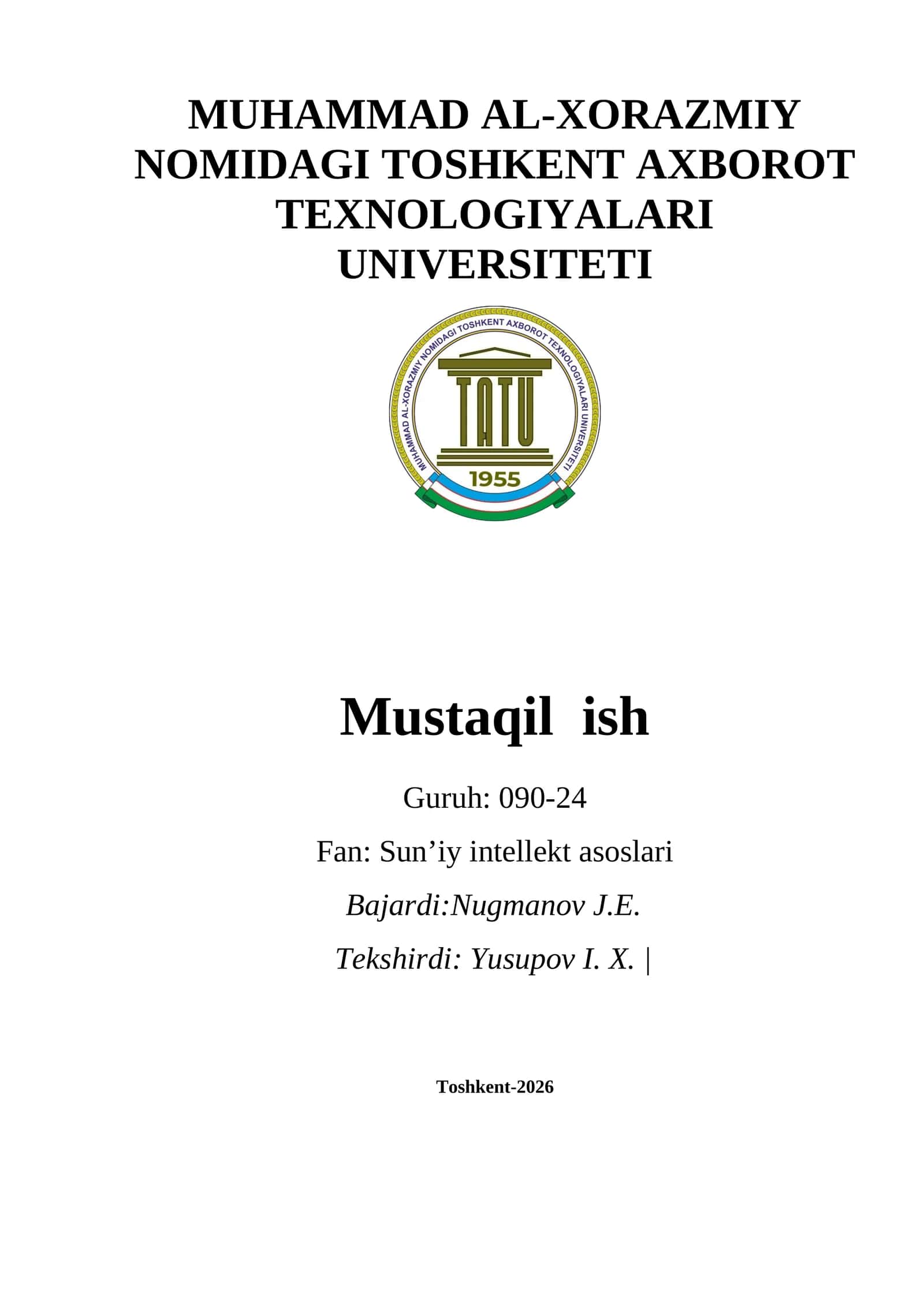 Sun'iy intellekt asosida iqtisodiy va moliyaviy modellash 1