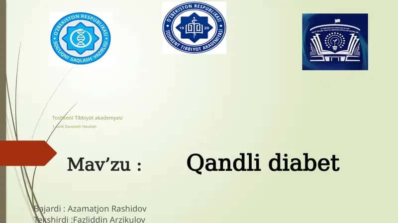Qandli diabet 1