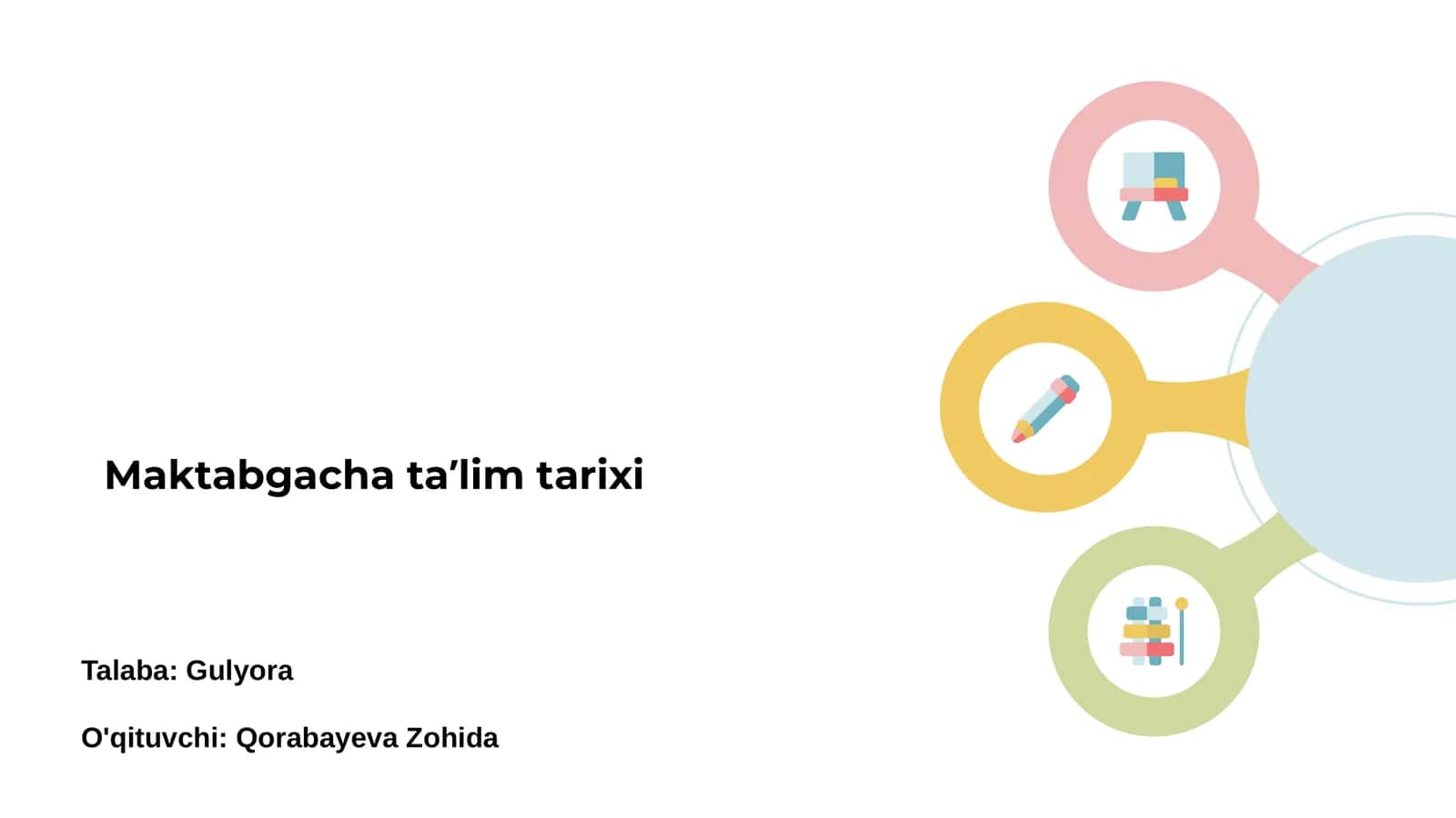 Maktabgacha taʼlim tarixi 1