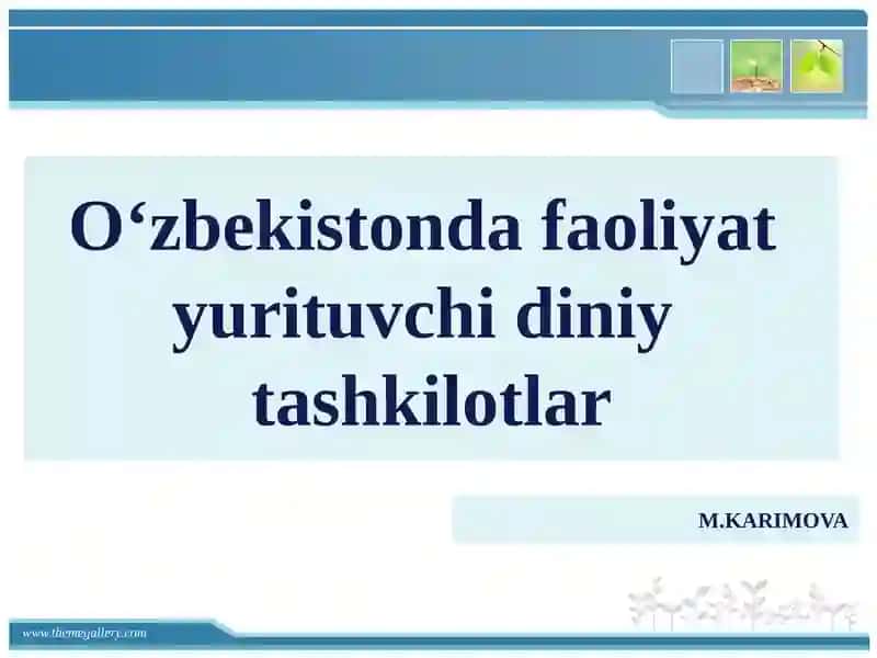 O‘zbekistondagi faoliyat yurituvchilari