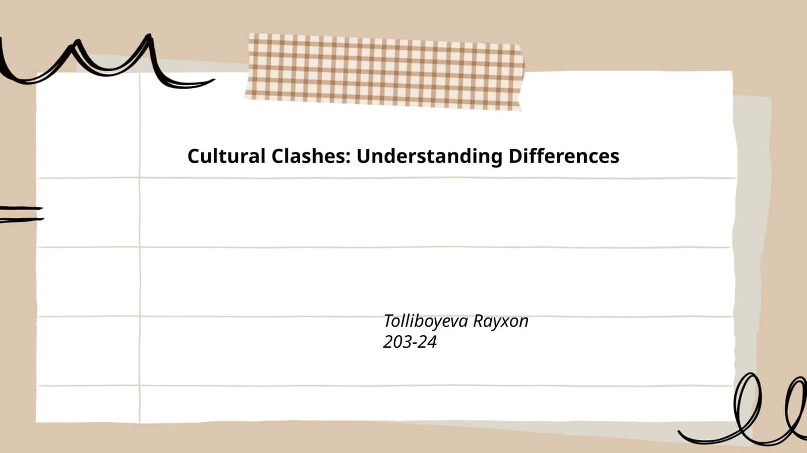 Cultural Clashes: Understanding Differences 1