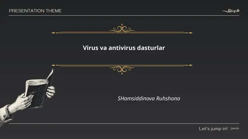 Virus va antivirus dasturlar 1