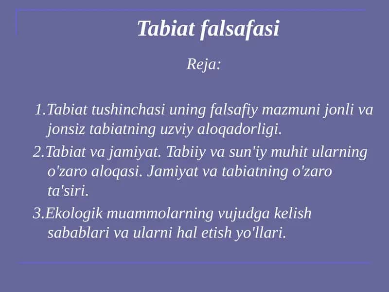 Tabiatfalsafasi 1