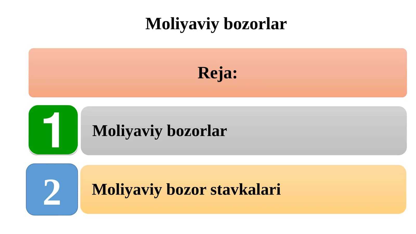 Moliyaviy bozorlar 1