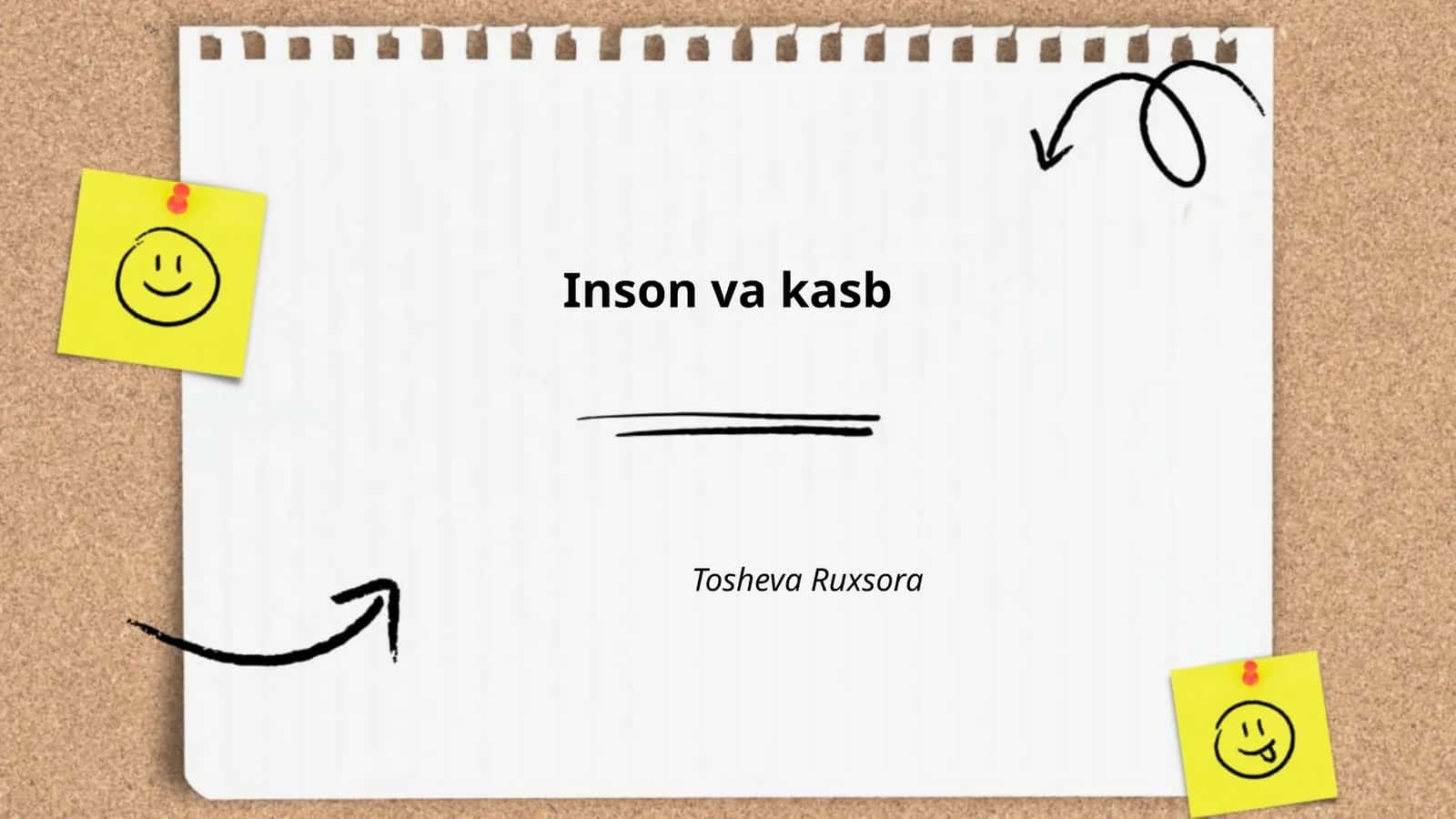 Inson va kasb 1