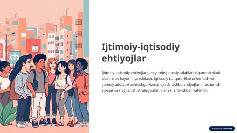 Ijtimoiy-iqtisodiy ehtiyojlar 1