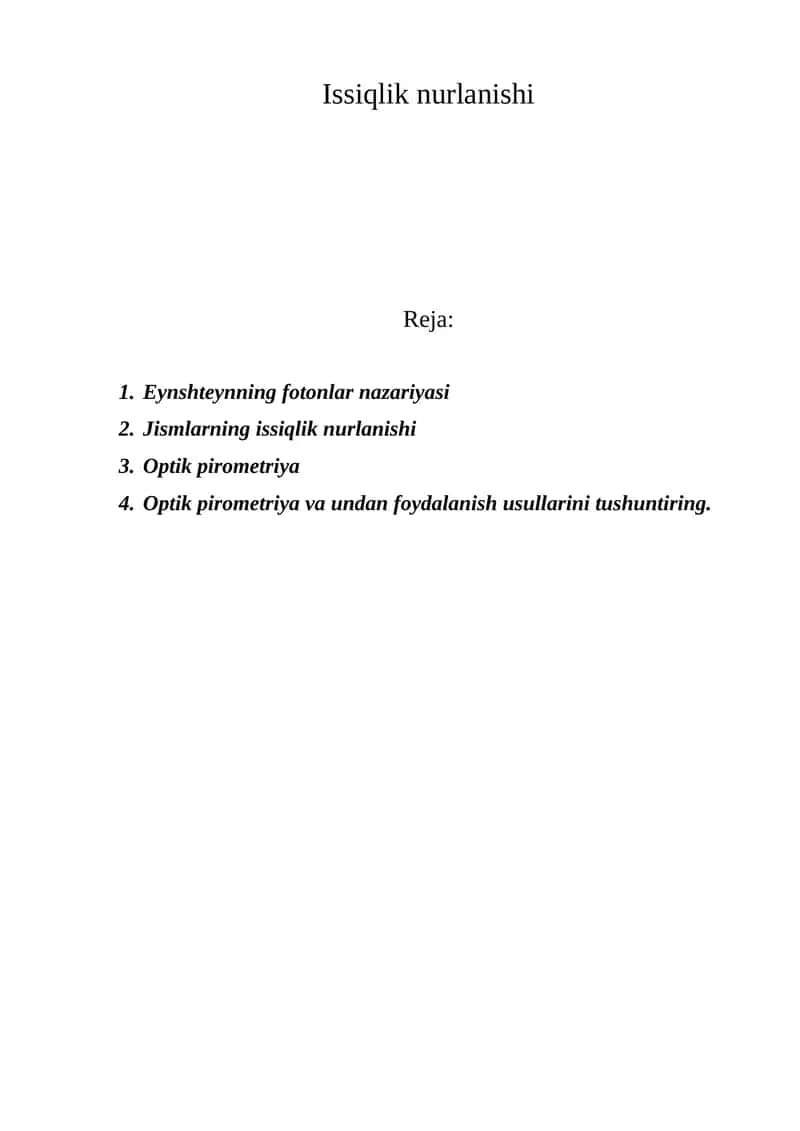 Eynshteynning fotonlar nazariyasi 1