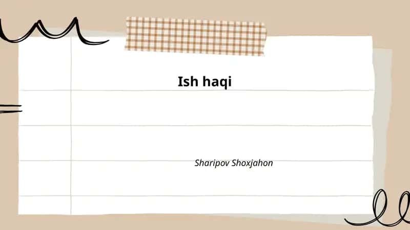 Ish haqi 1