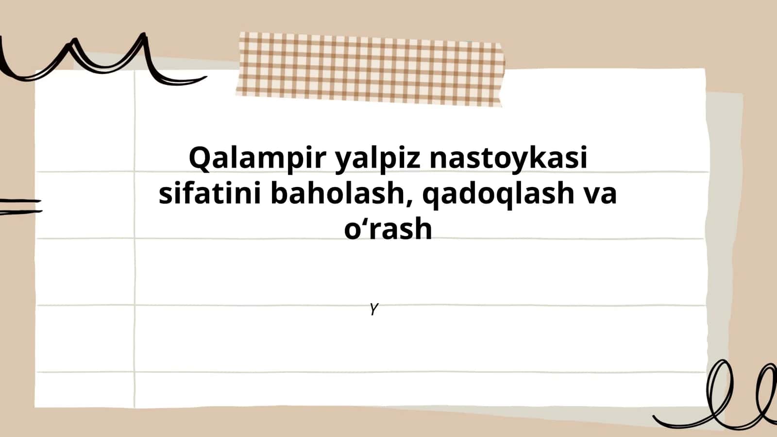 Qalampir va yalpiz sifat mezonlari 1