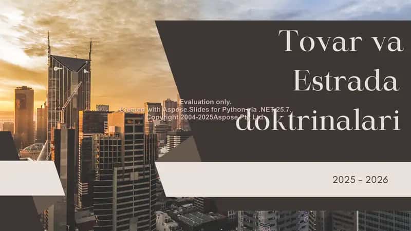 Tovar va Estrada doktrinalari (1) 1