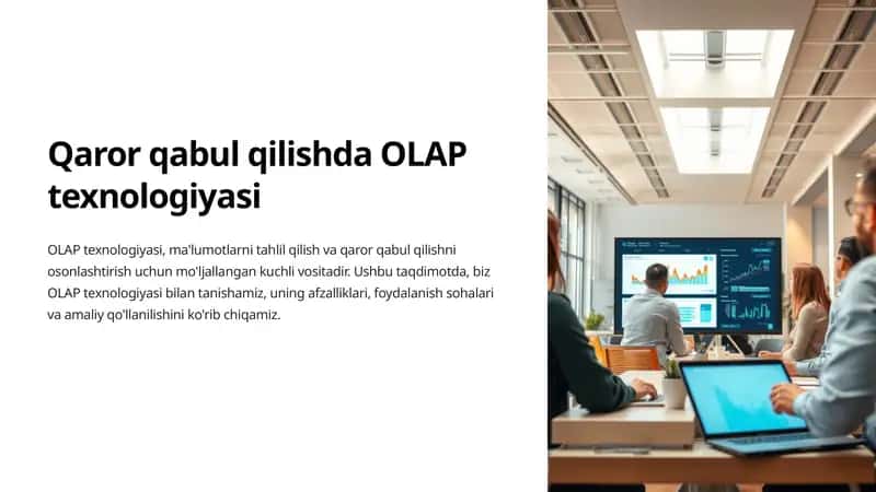 Qaror qabul qilishda OLAP texnologiyasi 1