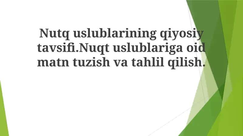 Norasmiy nutq uslubi 1