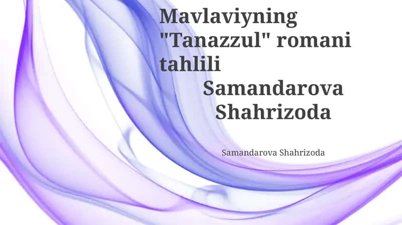 Tanazzul 1